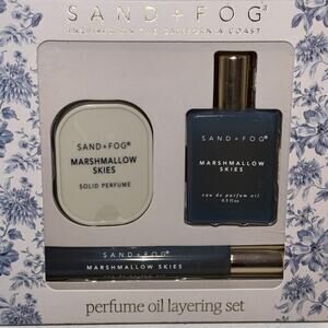 Sand + Fog Marshmallow Skies Perfume Oil Layering Set Roller Ball Solid Perfume
